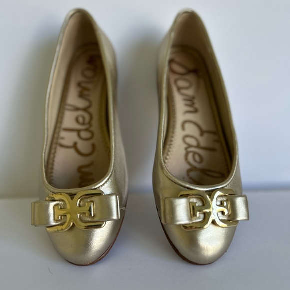 Sam Edelman Women's Mage Gold Ballet Flats Size 5 - Picture 4 of 6